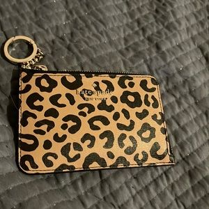 Kate spade ♠️ leopard card, wallet great condition